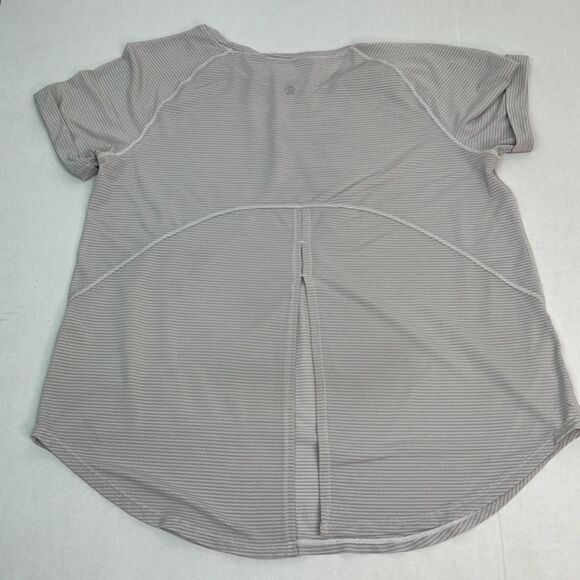 Lululemon gray open up tie-back tee size 8 E UC - Picture 8 of 13